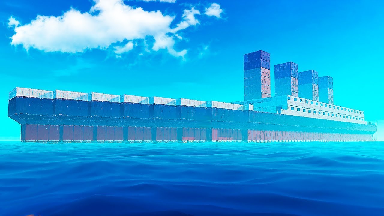 План корабля в рафт