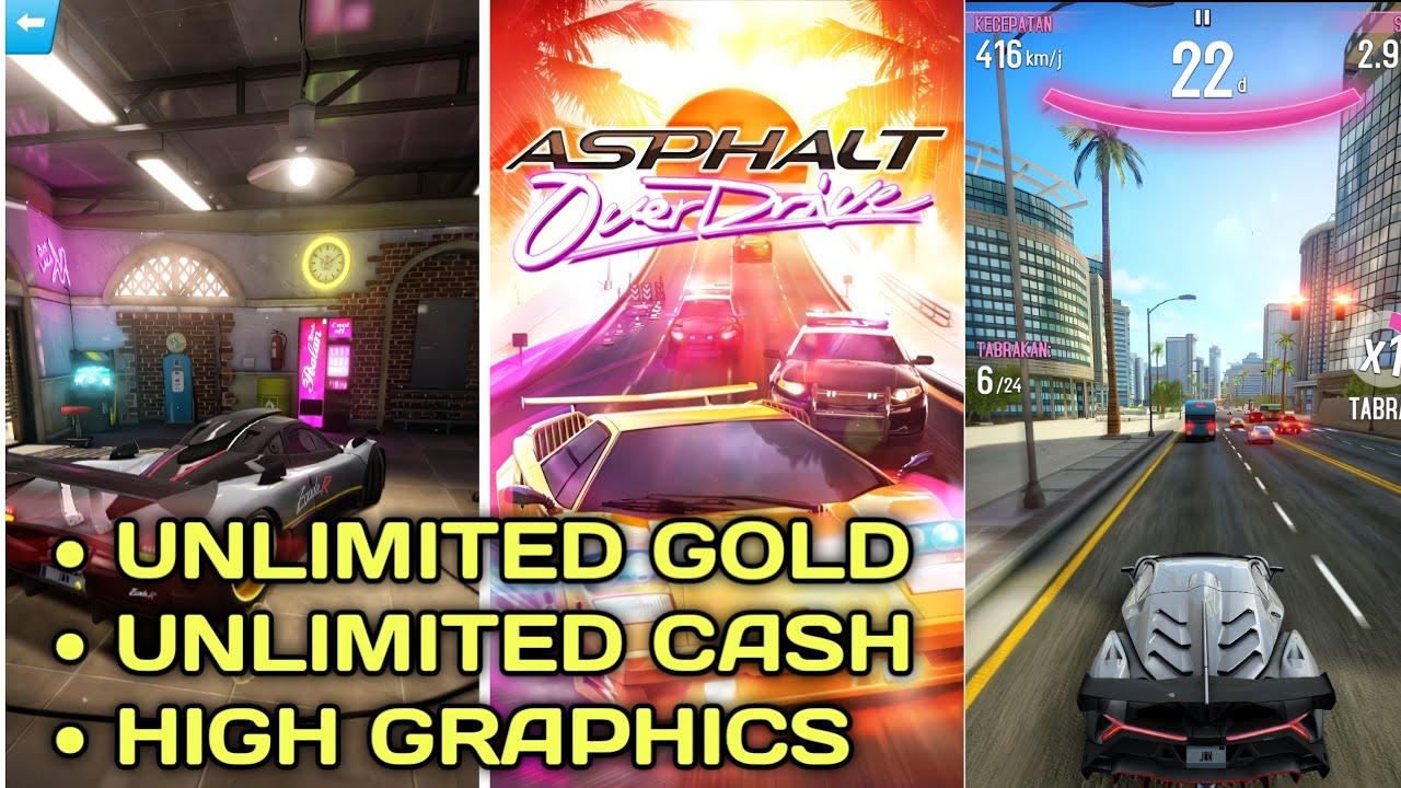 Asphalt Overdrive Mod Android Gameplay | Support Android 11+