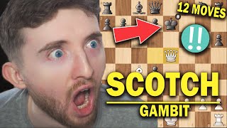 This AGGRESSIVE GAMBIT Wins in 12 Moves!