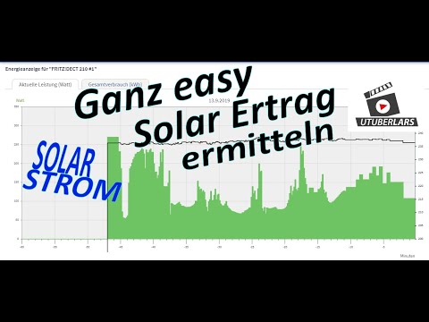Digitale Energie Ermittlung mit der Fritz DECT 210 Fritzbox avm Solar Strom Ertrag auslesen