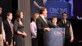 Rick Santorum CPAC 2012