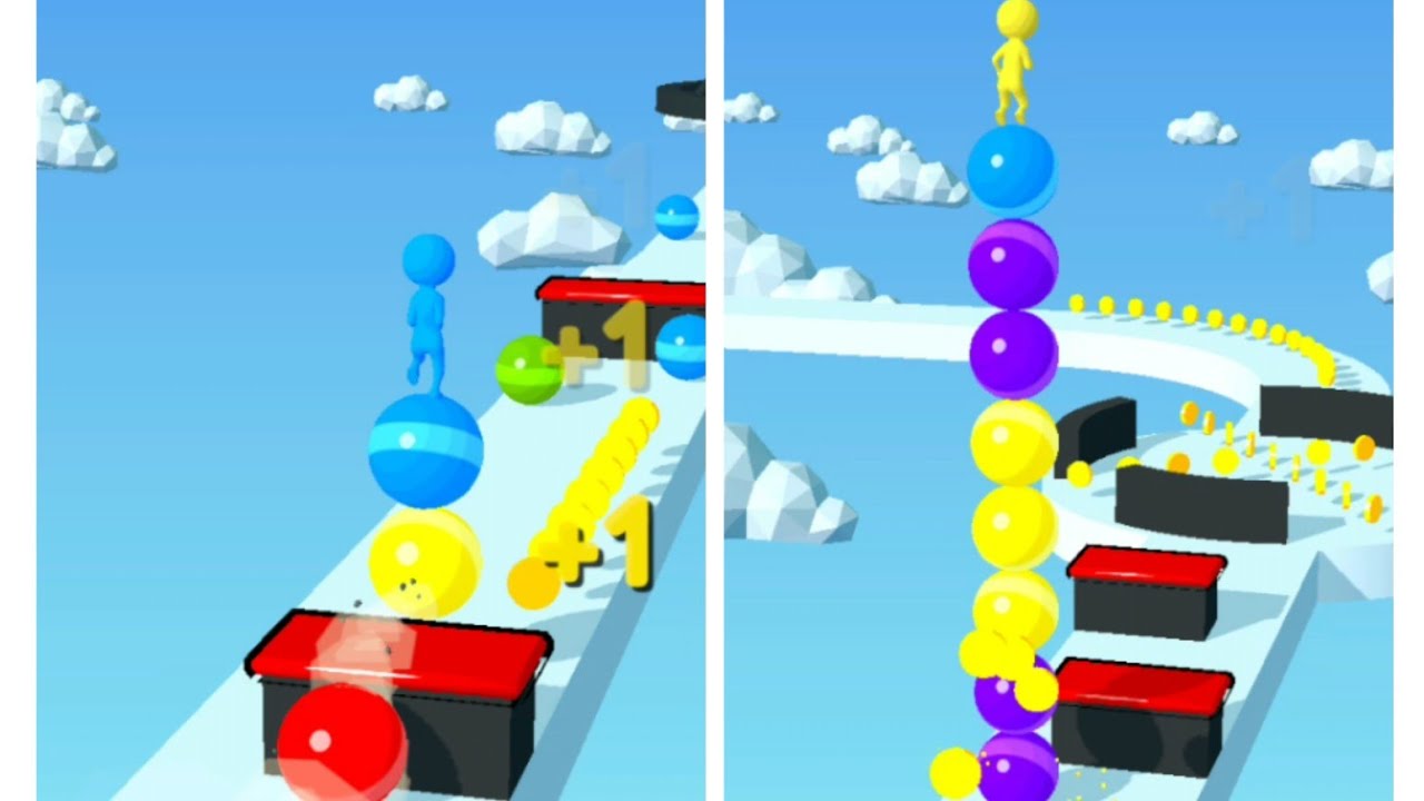 Android games play | Stack Rider Level 1 - 7 - YouTube