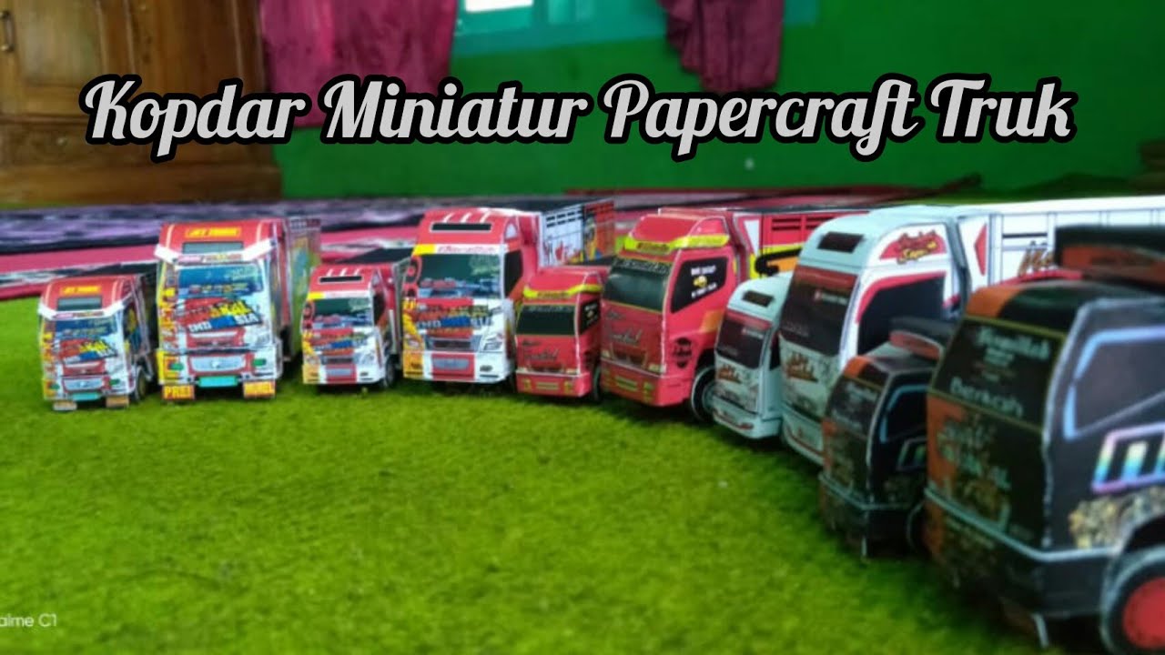Kopdar Miniatur  Papercraft Truk  Tawakal YouTube