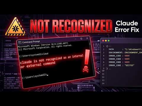 'Claude' is Not Recognized Error — Fix Claude Install Problem (Windows 2026)