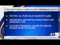 Teenager drowns in Jones County pond