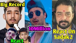 Scout Big Record | Harsh Beniwal 10 Million Subscribers | Sadak 2 Trailer|Carryminati|Elvish Yadav.