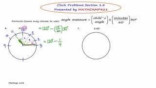 Mathcamp321: Geometry - Clock Problems #2