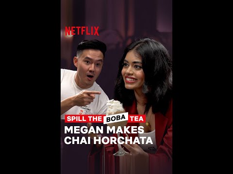 “Chai” not “chai tea”…Noted 📝 #MeganSuri #Netflix #NeverHaveIEver #SpilltheBobaTea #shorts