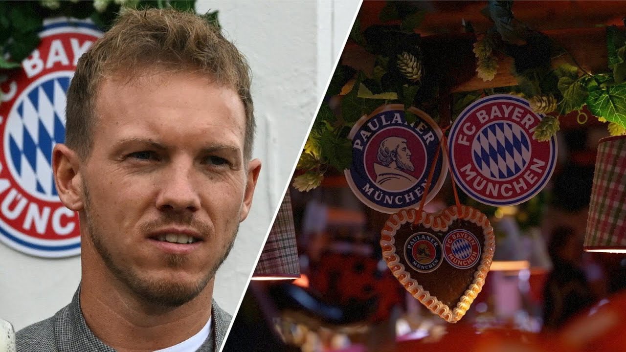 Frust und graues Wetter: Bayern-Stars auf der Krisen-Wiesn | SID - YouTube