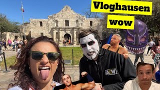 Vloghausen Danhausen AEW Womens Champion Thunder Rosa eat tacos and go to Alamo