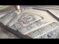 Vietnam Traditional Stone Book plate is carved by CNC machine and finished by handicraft