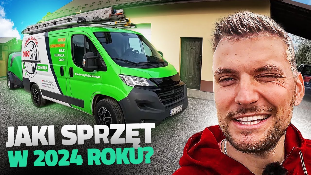 NOWY SPRZĘT mycie kostki brukowej Czyszczenie elewacji Mycie dachów Pomysł na biznes DOMINIK MALUJE