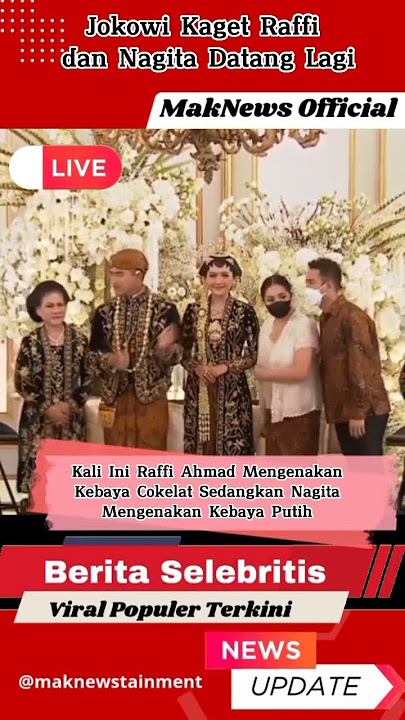 Jokowi Kaget Raffi dan Nagita Datang Lagi Di Acara Tasyakuran Pernikahan Kaesang -Erina #shorts