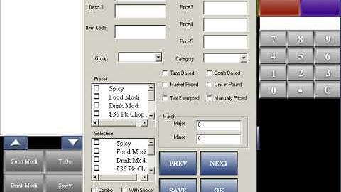POSition POS System Tutorial #2.2 Managing Items Add Delete