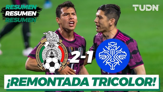Resumen y goles, Estados Unidos 3-2 México