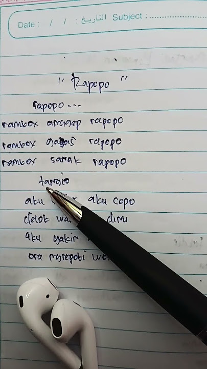 RAPOPO-SOIMAH FEAT AKSA #songlyrics #handwriting #youtubeshorts #fyp #like #subscribe #share