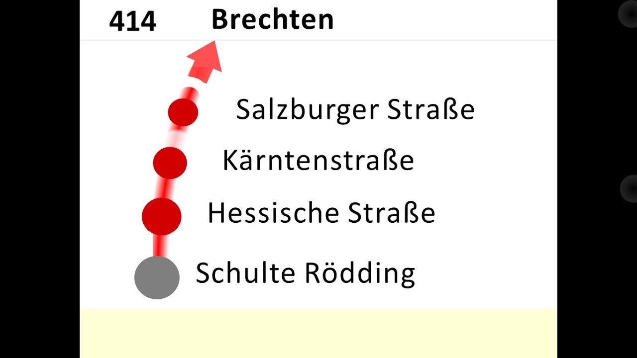DSW21 Ansagen Bus 414 Schulte Rödding - Brechten Zentrum