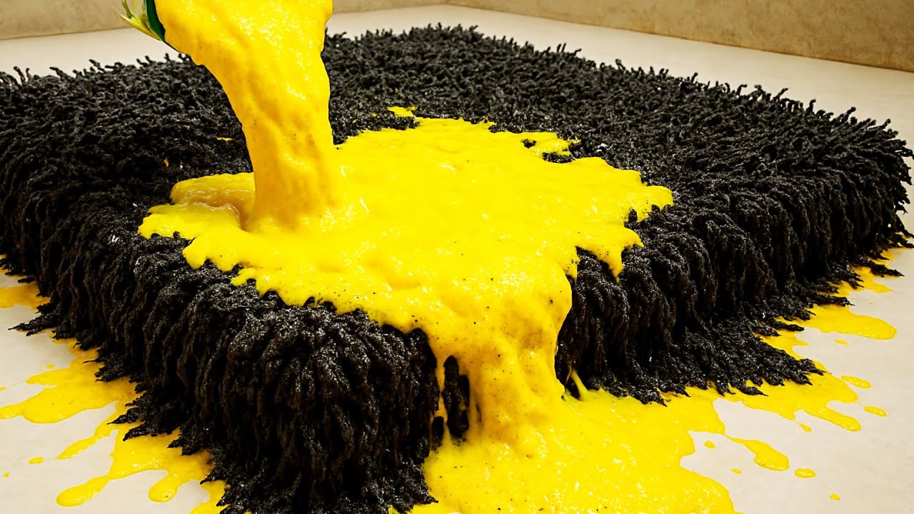 The Dirtiest Shaggy Rug I've Ever Cleaned_Watch How Every Single Texture Of This Rug Comes to life👍🏻