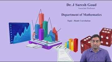 Rank Correlation by Dr.J Suresh Goud