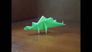 Origami Dinosaur Stegosaurus - How To Fold Dinosaur Stegosaurus