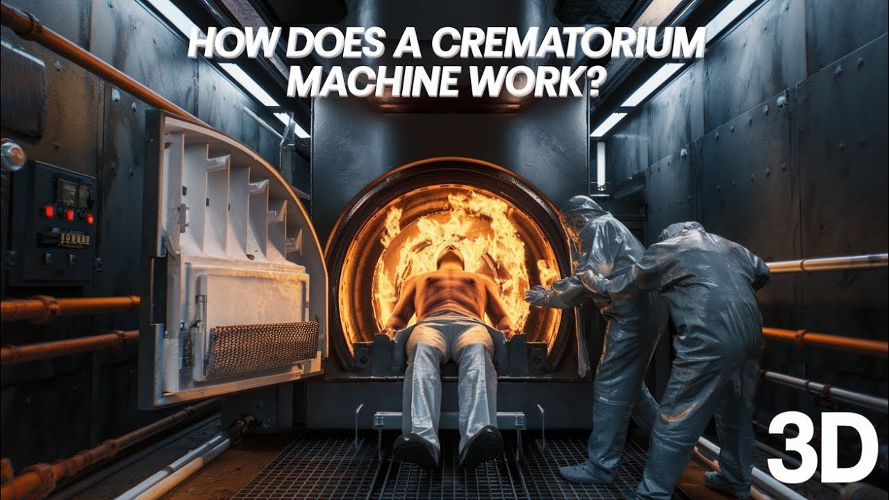 How does a crematorium machine work?"Understand in 3D"!