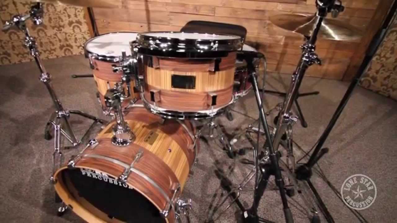 Pork Pie Hard Rock Maple 3-Piece Bop Kit with Rosewood Zebrawood Veneer