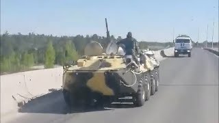 БТР и ОМОН едут к ТЭЦ-2 БТР и ОМОН едут к ТЭЦ-2