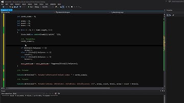 2017. május - Informatika ismeretek (C#, Visual Studio 13) - középszint #Optimalizálás