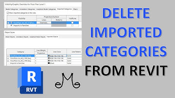 Revit Tutorial - How to delete imported categories