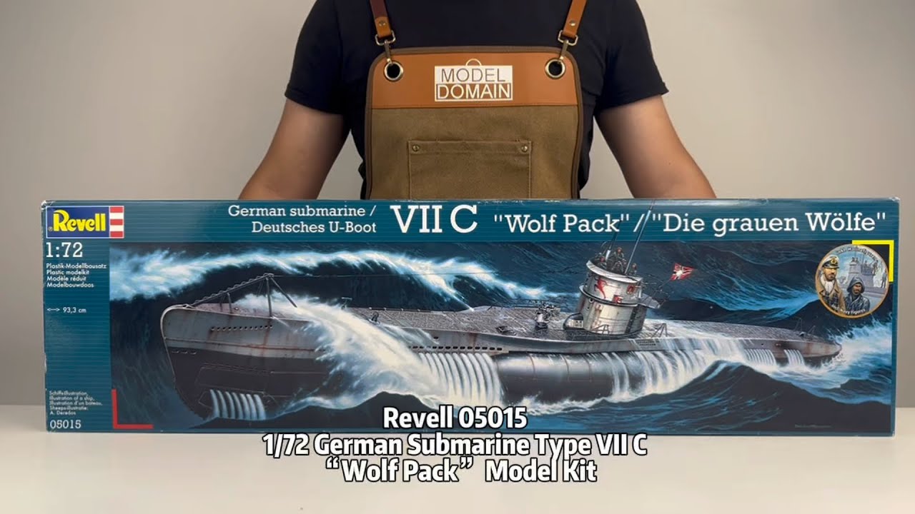 Revell 05015 1/72 German Submarine Type VII C “Wolf Pack” Model