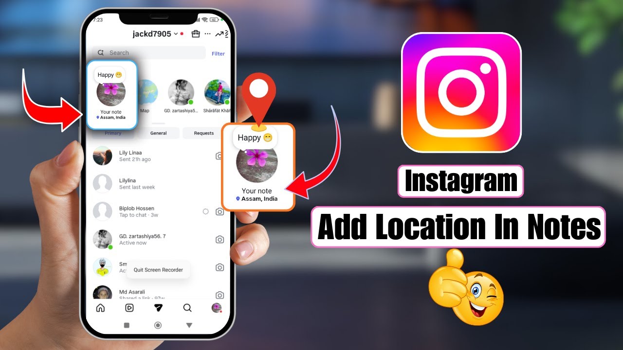 How To Add Location In Instagram Notes - YouTube