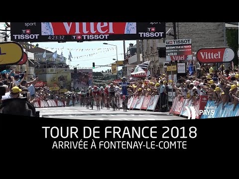 Tour de France 2018 : arrivée à Fontenay-le-Comte (85)