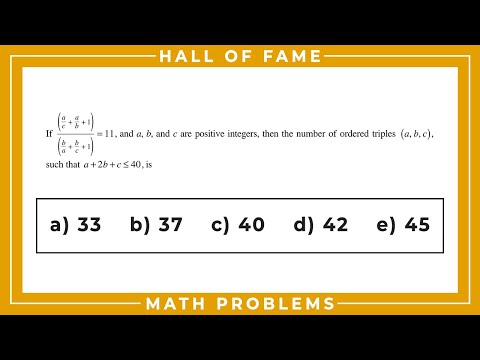 Hall of Fame | Math Contest Problems | Video 3 | Legendary Problems Explained | CanadaMath