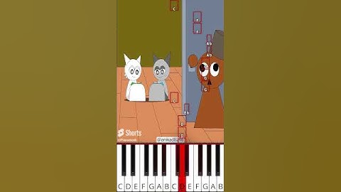 Wenda & Gray is dancing / Incredibox Sprunki fan animation (@anikad8246) - Octave Piano Tutorial