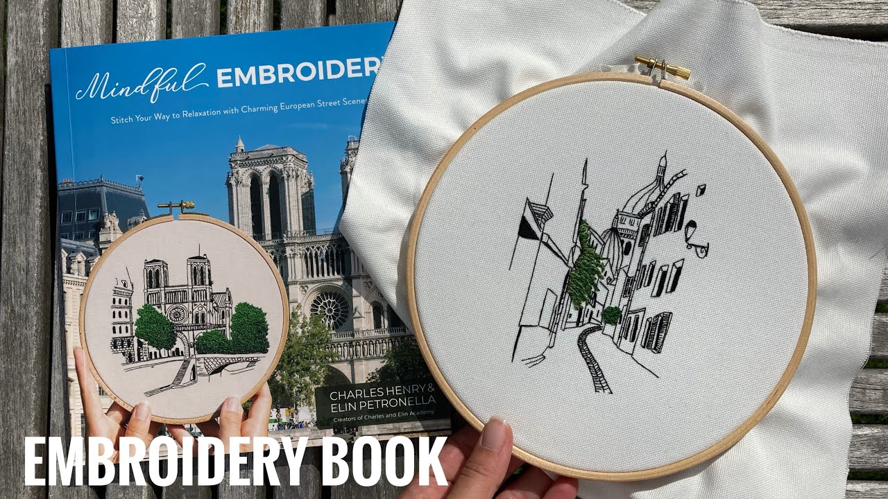 Mindful Embroidery book - Montmatre, Paris Pattern 🇫🇷