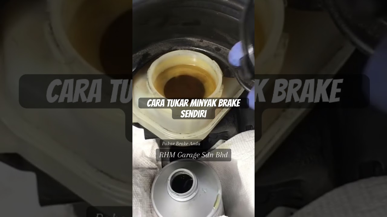 Cara tukar minyak brake sendiri. 