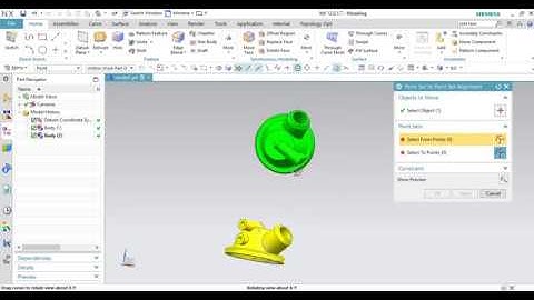 Align ( Point Set to Point Set Alignment ) in NX