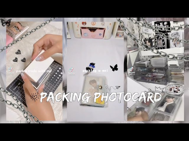 making DIY photocard holders ໒꒱ ‧₊˚ diy kpop pc holder keychain + deco 🐇🪻  aesthetic diy ˗ˏˋ ♡ ˎˊ˗ 
