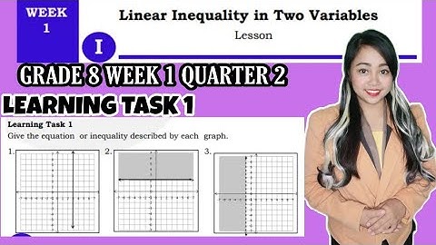 G8- LINEAR INEQUALITY IN TWO VARIABLES | Learning Task 1 Week 1 Q2