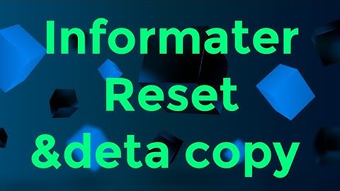 Autoconer 338 colour informater Reset& data copy