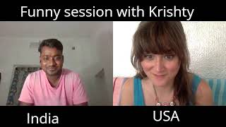 English Conversation With Native Speaker Krishty From USA | Cambly | English Practive | Learn Englis