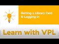 Getting A Library Card And Logging In