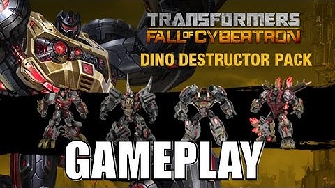 Transformers Fall Of Cybertron Dinobots Destructor Pack DLC Gameplay
