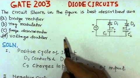 Diode Circuits (Analog Circuits) - 2003  GATE ECE Problem Video Solution