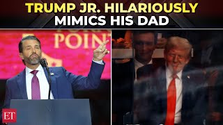 'Don, you are getting a little aggressive…': Trump Jr. mimics dad in speech at Charlie Kirk memorial