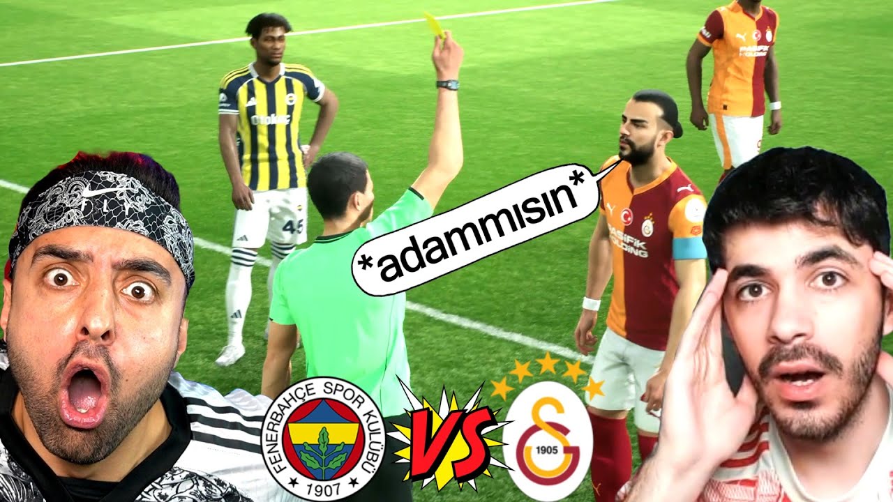 OLAYLI DERBİ 😱 KAVGA ÇIKTI ! KIRMIZI KART ! FENERBAHÇE - GALATASARAY DERBİSİ ! EFOOTBALL 2026 !