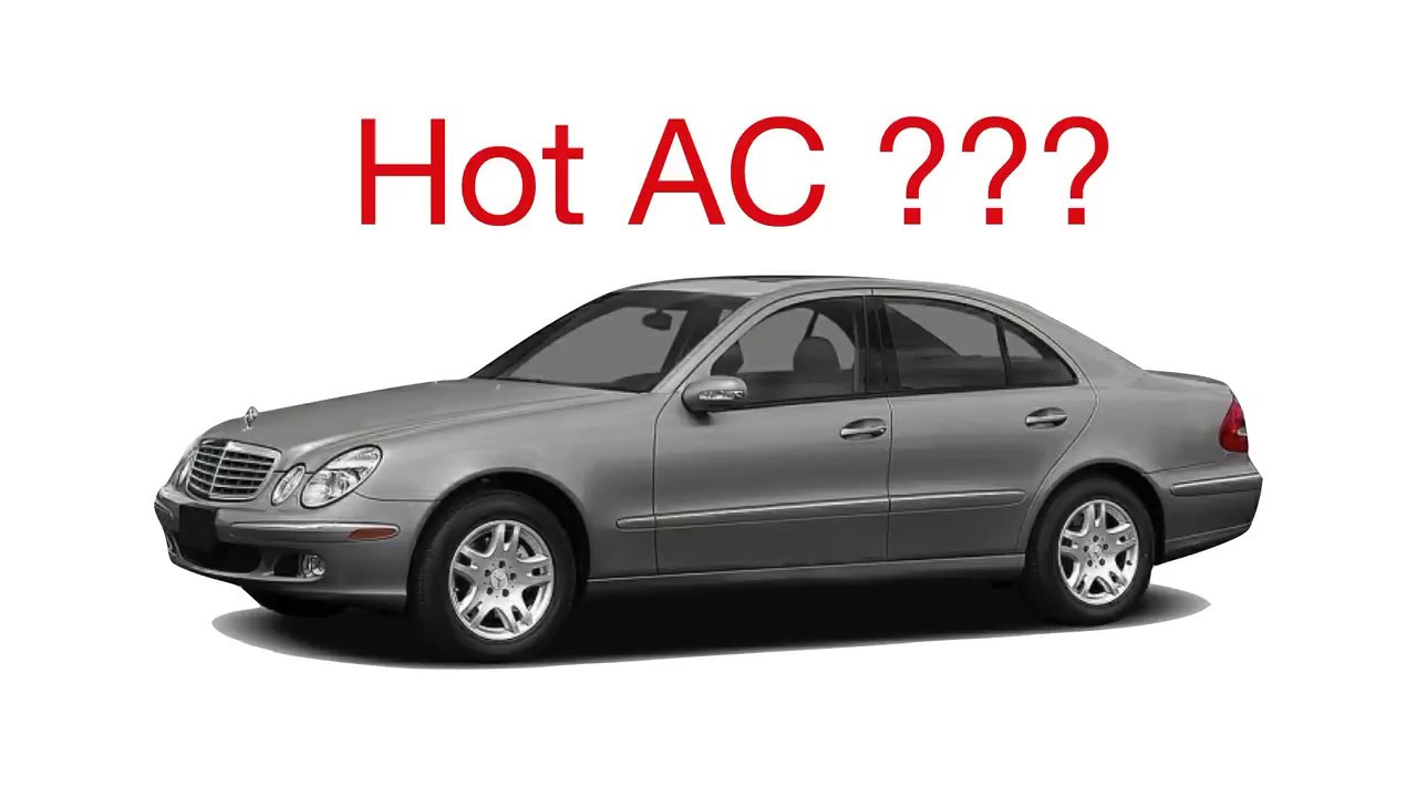 Solving hot AC in a Mercedes E260 with too much compressor oil - YouTube