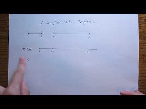 Geometry - Add/Subtract Segments
