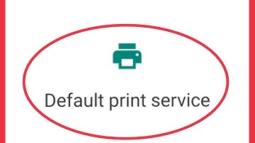 How To Fix Default print service Problem Solve in Android