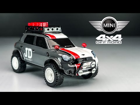Mini Cooper Country man Lifted Off Road 4x4 Matchbox Custom